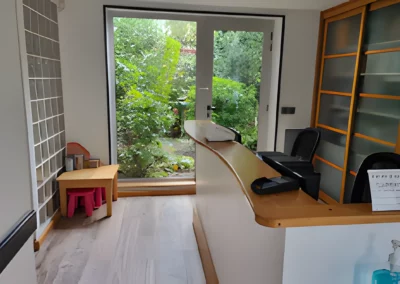 Vue de l'accueil du cabinet