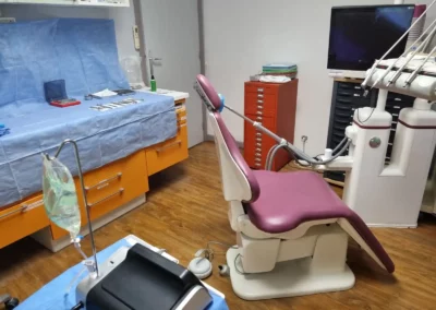 Vue d'une salle de soins du cabinet